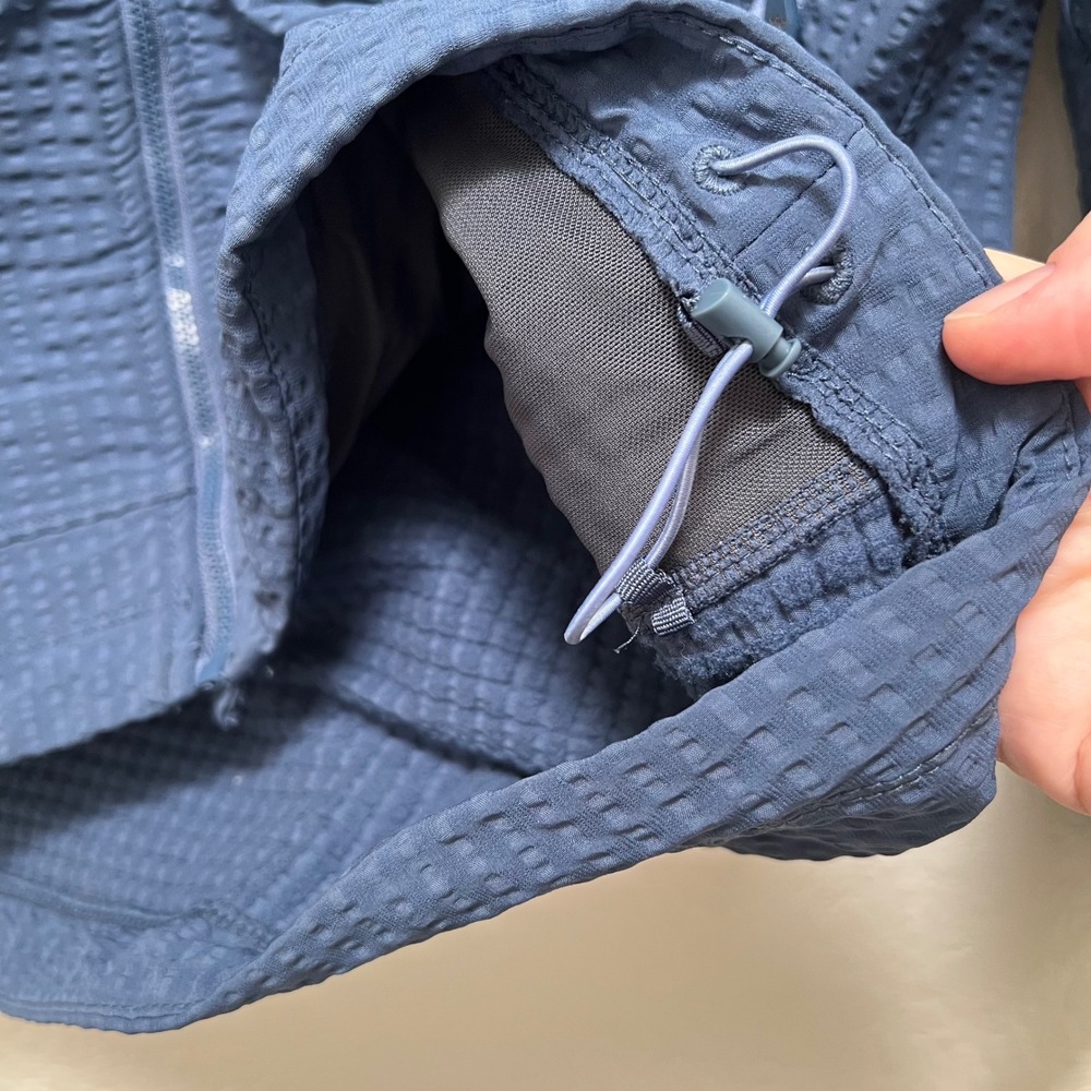 Eddie Bauer Womens First Ascent Blue Full Zip Hooded Jacket Outdoor Large Fleece - Picture 6 of 8